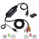 HDMI to AV RCA 3RCA CVBs Converter Adapter Cable 6
